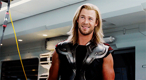 Thor laugh gif
